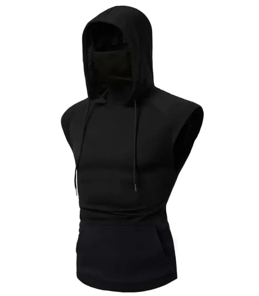 Sleeveless training hoodie